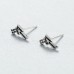 Wholesale Vintage 925 Sterling Silver Exaggerated Pistol Earrings